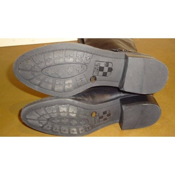 🆕 VINCE CAMUTO Pazell Tall Knee High Buckle Riding Boot Black 5 - Picture 10 of 10